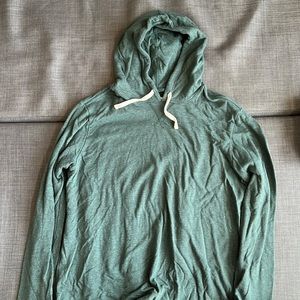 Marine Layer Double Knit Hoodie- LARGE - Green